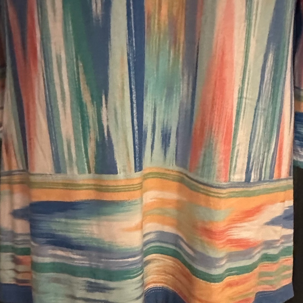 Ruby Rd Multi Color 3/4 Sleeve Top Size M Prelove… - image 6